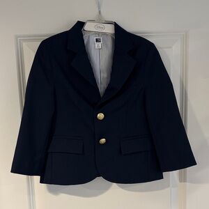 Janie and Jack Navy Blazer with Gold Buttons